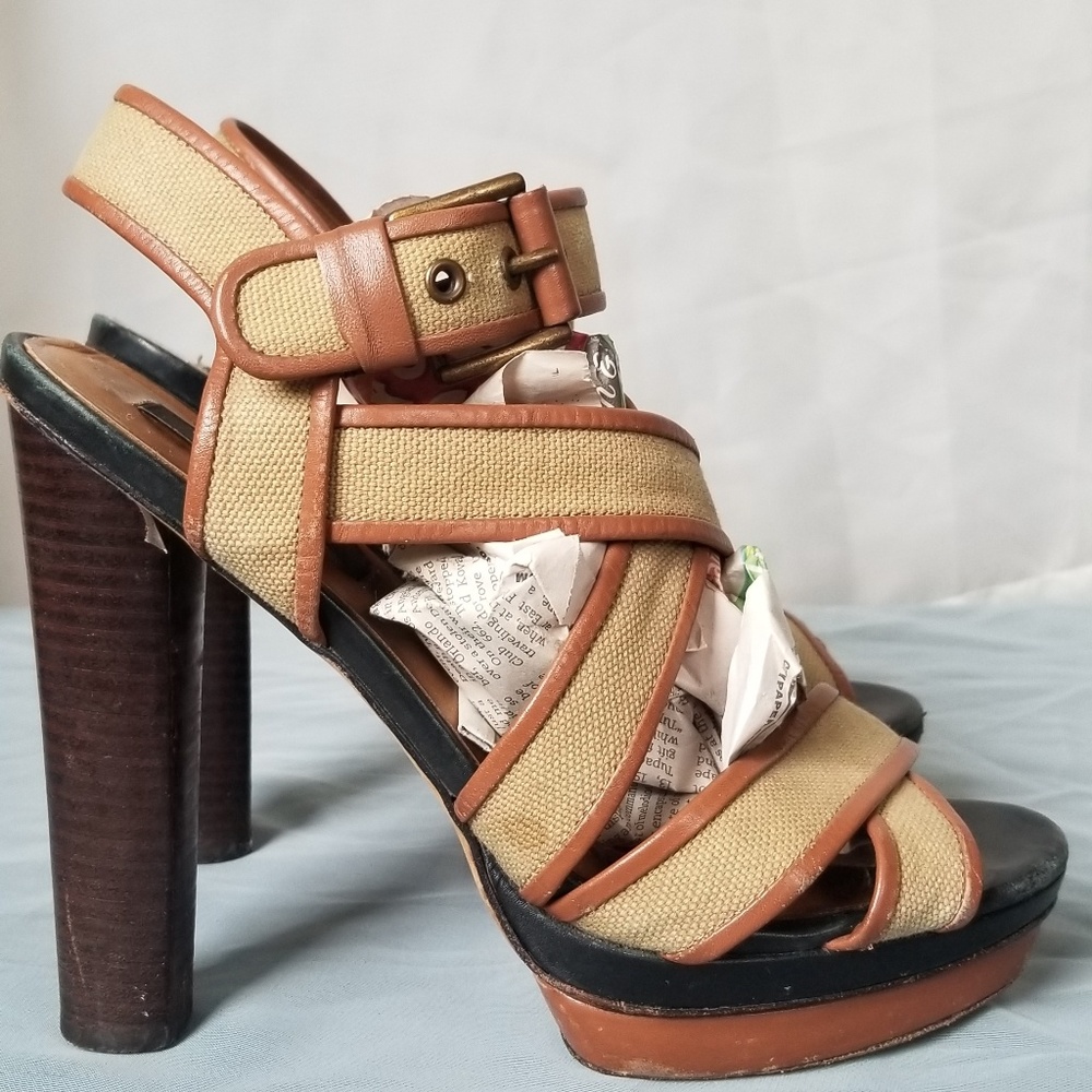 Tan Anne Taylor Heels